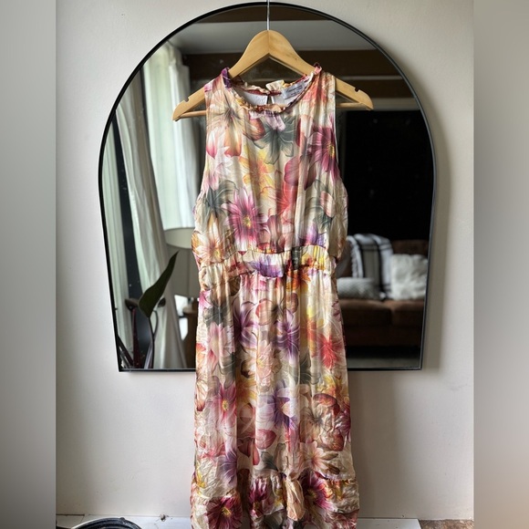 PHILHARMONIE BY GRACE| Italian silk blend dress | size large - Picture 1 of 7